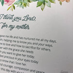 A Prayer for Mothers,  Catholic Art Print, Gift for her, Catholic Prayer print, Catholic art, Catholic Print, Catholic gift, mother's day