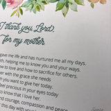 A Prayer for Mothers, Catholic Art Print, Gift for her, Catholic Prayer print, Catholic art, Catholic Print, Catholic gift, mother's day