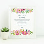 A Prayer for Mothers,  Catholic Art Print, Gift for her, Catholic Prayer print, Catholic art, Catholic Print, Catholic gift, mother's day