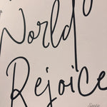 A Weary World Rejoices Art Print | O Holy Night Christmas Advent Catholic Poster | Catholic Decor | Christmas Print 5x7 8x10 11x14 & 16x20