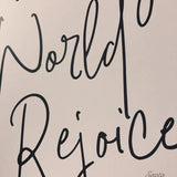 A Weary World Rejoices Art Print | O Holy Night Christmas Advent Catholic Poster | Catholic Decor | Christmas Print 5x7 8x10 11x14 & 16x20