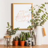 Alleluias be Multiplied Art Print | Easter Catholic Poster | RCIA Confirmation Baptism Gift | Easter Decor | Spring Print 5x7, 8x10