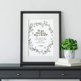 Mother's Day and Father's Day Chesterton quote "The Most Extraordinary Thing" Catholic Art Print, Gift for her, Catholic Print, Catholic