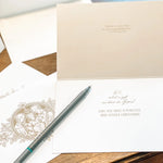 Christmas Holy Family Crest Greeting Card And Envelope Set - Set Of 10 Folded Cards & Note Cards