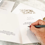 Christmas Holy Family Crest Greeting Card And Envelope Set - Set Of 10 Folded Cards