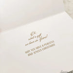 Christmas Holy Family Crest Greeting Card And Envelope Set - Set Of 10 Folded Cards