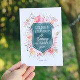 George Eliot Mother's Day Quote Print "I woke up..." Art print for mom, gift for her, mom birthday give, Quote are, loveing my mother's face