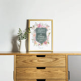 George Eliot Mother's Day Quote Print "I woke up..." Art print for mom, gift for her, mom birthday give, Quote are, loveing my mother's face