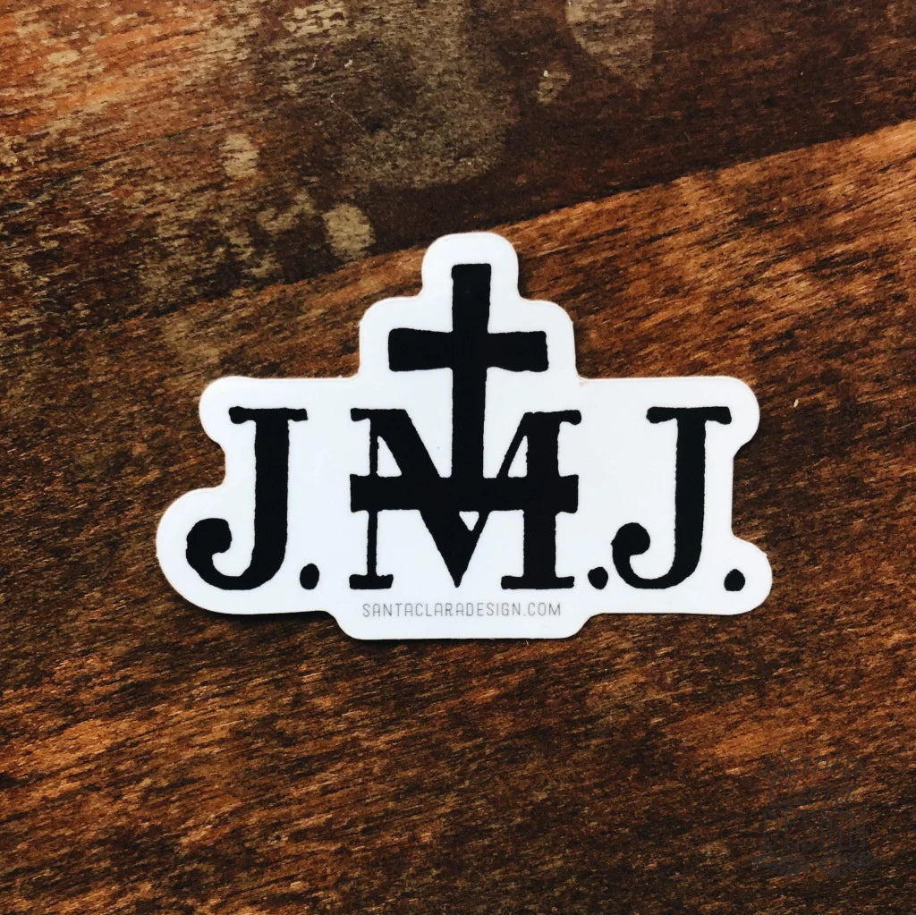 JMJ Sticker | Catholic  Sticker | Jesus, Mary and Joseph sticker for laptop, tumbler, car | vinyl decal