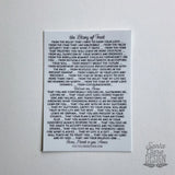 Litany of Trust Sticker | Catholic Vinyl Sticker | indoor & outdoor use | waterbottle laptop car tumbler faith decal | catholic litany decal