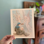 Mary and Crowned Infant Jesus Vintage Art Print | Christmas Advent Catholic Poster | Marian Decor | Blessed Mother & Christ Child