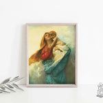 Our Lady Of Purity Mary Art Print Art Decor