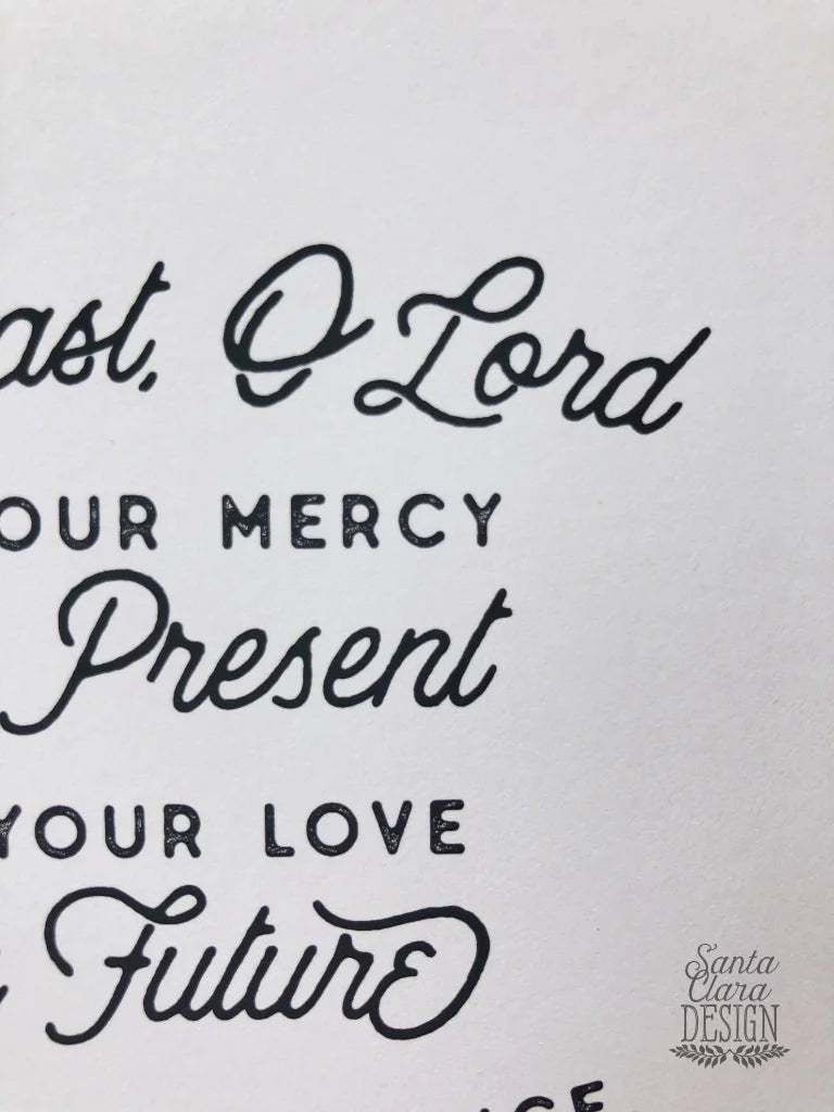 Padre Pio "My Past to Your Mercy" Quote Print | Catholic Print | Catholic wall Art