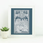 Pentecost Art Print, Upper Room Descent of the Holy Spirit vintage print, Holy Spirit art print, Catholic wall art, Catholic inspiration