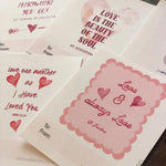 Catholic Valentine Set of six PRINTABLE mini cards | Catholic Saint & Scripture cards for St. Valentine's day, download and print from home