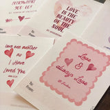 Catholic Valentine Set of six PRINTABLE mini cards | Catholic Saint & Scripture cards for St. Valentine's day, download and print from home