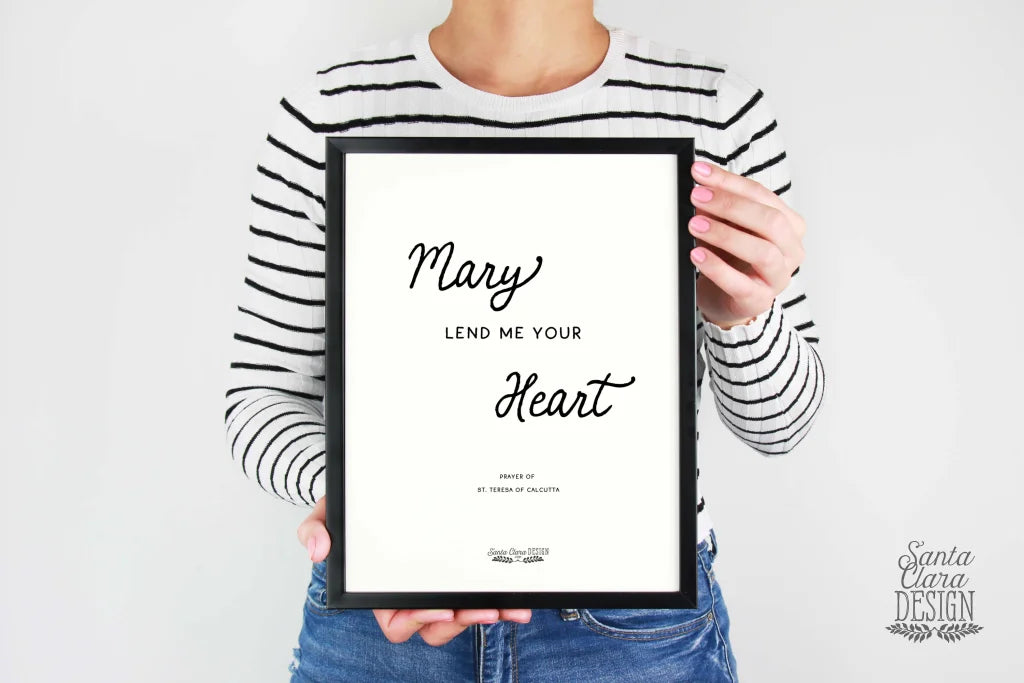 Printable Simple Prayer To Mary From St. Teresa Of Calcutta Printable