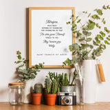 PRINTABLE St. Francis of Assisi quote "Hold Nothing Back" saint print, Lent art, Catholic, catholic prayer, Catholic art, printable prayers