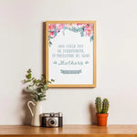 Rudyard Kipling quote "God could not be everywhere" Art Quote, Mother's Day Print, Gift for Mom, Author Quote, Book Print, Mom Birthday