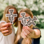 San Damiano Cross Sticker | Franciscan Cross Decal | Catholic Sticker for indoor & outdoor use | Catholic decal for laptop, car, waterbottle