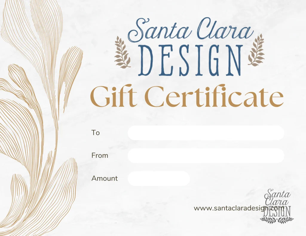 Santa Clara Design Gift Certificate Gift Card