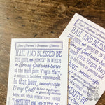 Set of Four: St. Andrew Christmas Novena Window Cling, prayer static cling Catholic advent prayer adhesive cling, Catholic prayer