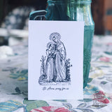 St. Anne & Mary print, Catholic saint print, Saint design, Catholic mom gift, inspirational poster, mother's day, graduation, valentine