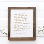 St. Clare of Assisi Lent Print "Infinitely Adorable" Lenten poster, Catholic art print, Lent Art, Good Friday Art Print, Lenten decor