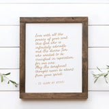 St. Clare of Assisi Lent Print "Infinitely Adorable" Lenten poster, Catholic art print, Lent Art, Good Friday Art Print, Lenten decor