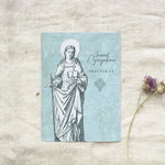 St. Dymphna print, Catholic saint print, Saint design, Catholic gift, inspirational poster, Catholic saint prayer, catholic confirmation