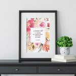 St. Edith Stein's Catholic quote "A woman's soul as a shelter" Catholic Art Print, Gift for her, Catholic Print, Catholic gift, mother's day