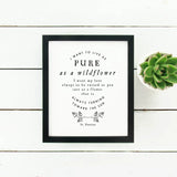 St. Faustina Divine Mercy Print "Wildflower" quote Catholic Saint Quote, Confirmation Gift, Catholic Print, Wall Art, Saint Print, Catholic