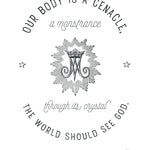 St. Gianna Molla Print "Our Body is a Cenacle" Catholic Saint Quote, Confirmation Gift, Catholic Print, Wall Art, Saint Print, Mothers Day