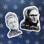 St. John Paul II Decal "Be Not Afraid" Catholic Inspirational Sticker for indoor & outdoor use | waterbottle laptop faith decal