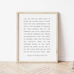 John Paul II Prayer for Families Catholic Print, Catholic Art, Saint Print, Saint Quote Art, Catholic Poster, Inspirational, Confirmation