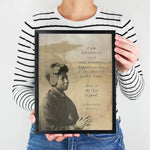 St. Josephine Bakhita Print "I am definitively loved" Catholic Art, Saint Quote, Confirmation Gift, Catholic Gift for her, Catholic Art