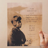 St. Josephine Bakhita Print "I am definitively loved" Catholic Art, Saint Quote, Confirmation Gift, Catholic Gift for her, Catholic Art