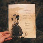 St. Josephine Bakhita Print "I am definitively loved" Catholic Art, Saint Quote, Confirmation Gift, Catholic Gift for her, Catholic Art