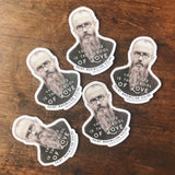 St. Maxmilian Kolbe "The Cross is the School of Love" Catholic Inspirational Sticker for indoor/outdoor use | Christian waterbottle laptop