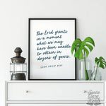 St. Philip Neri "The Lord Grants in a Moment" Art Print