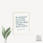 St. Philip Neri "The Lord Grants in a Moment" Art Print