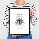 St. Teresa of Avila you pay God a Compliment Print, Catholic Wall Art, Saint Quote Art, Catholic Poster, Inspirational Print, Saint Quote