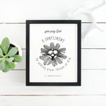 St. Teresa of Avila you pay God a Compliment Print, Catholic Wall Art, Saint Quote Art, Catholic Poster, Inspirational Print, Saint Quote