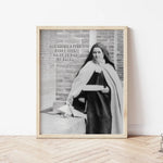 St. Therese of Lisieux "God looks after every soul..." Catholic Saint Quote, Confirmation Gift, Catholic Print, Catholic Art, Saint quote