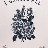 St. Therese of Lisieux Print "I Choose All" Catholic Saint Quote, Confirmation Gift, Catholic Print, Wall Art, Saint Print, Confirmation