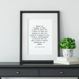 St. Thomas Aquinas Quote | "A Mind to Know You" | Catholic Saint Quote | Catholic Art | Confirmation Gift | Baptism Gift | Saint quote