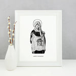 St. Veronica who wiped the face of Jesus Art Print, Catholic art print, Lent Art, Good Friday Lenten Art Print, Jesus art, way of the cross