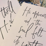 The Thrill of Hope Art Print | O Holy Night Christmas Advent Catholic Poster | Catholic Decor | Christmas Print 5x7 8x10 11x14