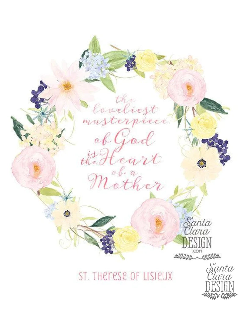Mother&amp;#39;s Day Print, 8x10 &amp; 5x7, Therese of Lisieux, mother&amp;#39;s quote, gift for mom, St Therese, Catholic Gift, saint quote, mother&amp;#39;s day gift
