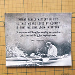 John Paul II, What really Matters in Life Catholic Print, 8x10 & 5x7, Santa Clara Design, Saint Quote Art, Catholic Poster, Confirmaion Prol